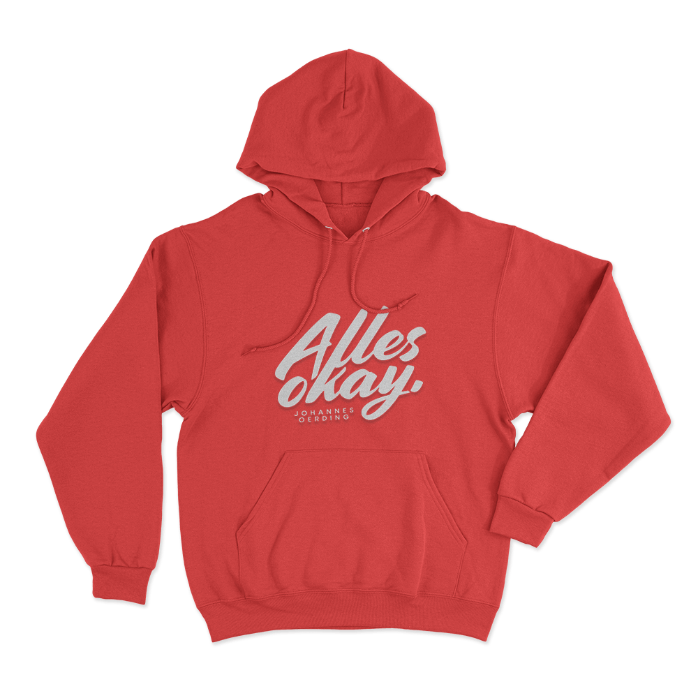 Alles Okay Unisex Hoodie Red Alles Okay Unisex Hoodie Red