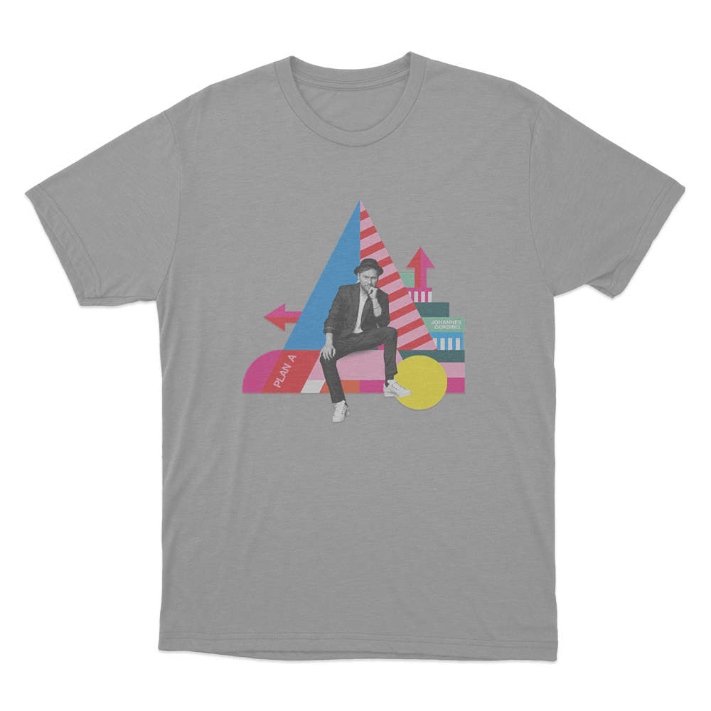 Johannes Oerding Plan A Cover Unisex T Shirt Grey Johannes Oerding Plan A Cover Unisex T Shirt Grey