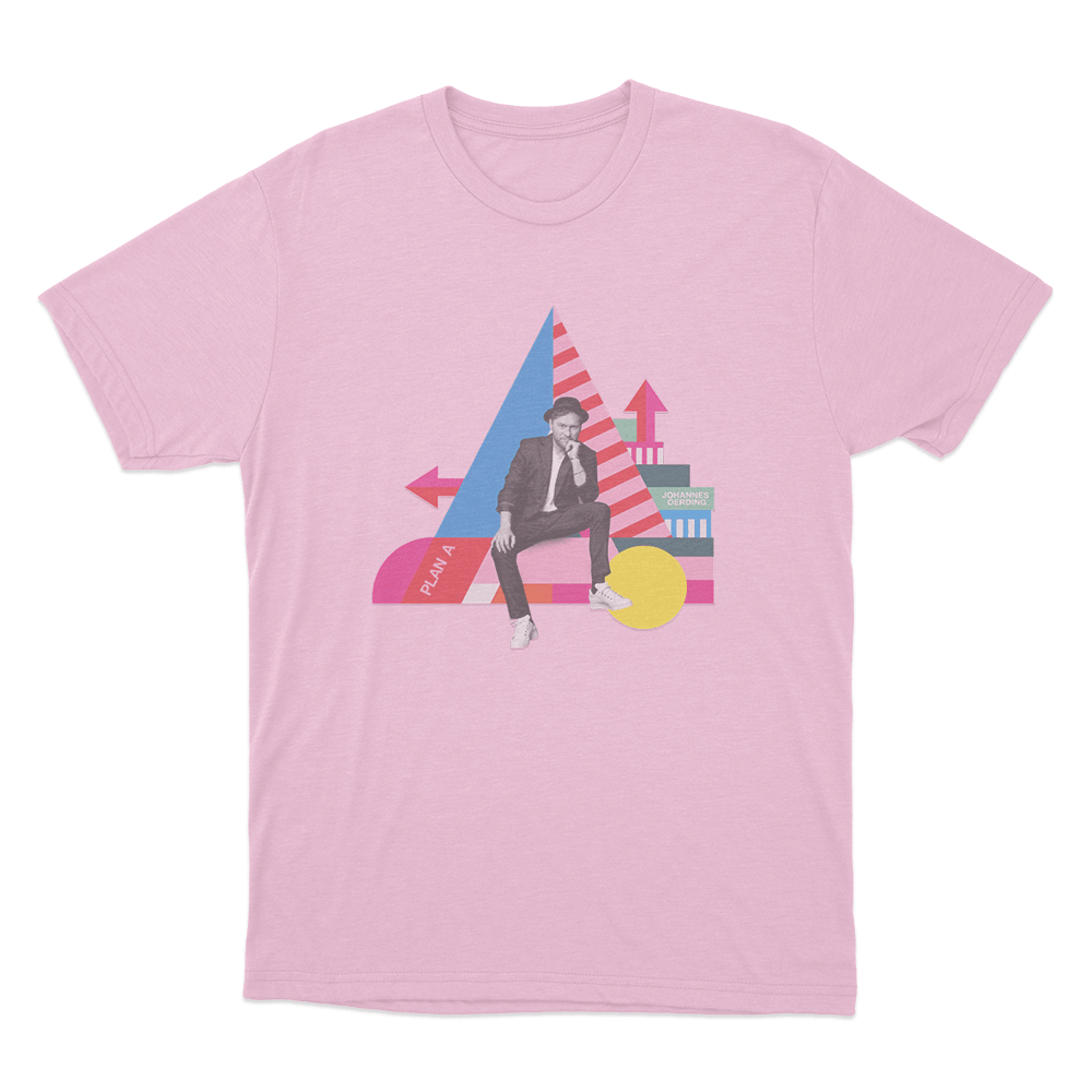 Johannes Oerding Plan A Cover Unisex T Shirt Pink Johannes Oerding Plan A Cover Unisex T Shirt Pink