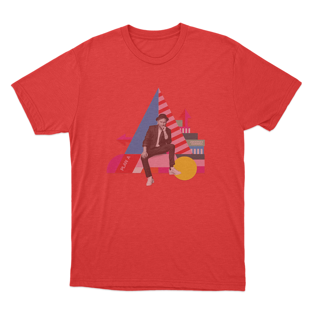 Johannes Oerding Plan A Cover Unisex T Shirt Red Johannes Oerding Plan A Cover Unisex T Shirt Red