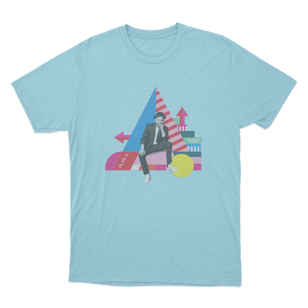 Johannes Oerding Plan A Cover Unisex T Shirt Sky Blue Johannes Oerding Plan A Cover Unisex T Shirt Sky Blue